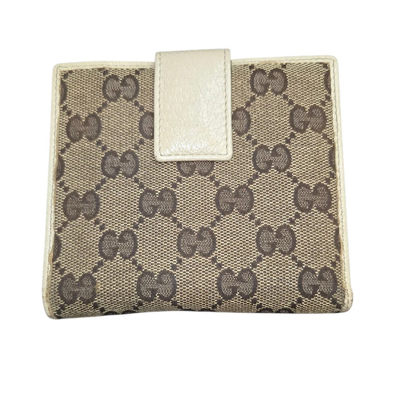 Gucci Beige and Brown Monogram Wallet - Picture 4 of 10